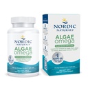 Nordic Naturals Algae Omega - 120 myke geler - 715 mg Omega-3 - Certified Vegan Algae Oil - Plantebasert EPA & DHA - Hjerte, øye, immun- og hjernehelse - Non-GMO - 60 Services