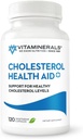 Vitamineraler ® 125 Kolesterol helsehjelp Plus | Niacin | CoQ10 | Hvitløk | Phytolestrol kompleks | 60 Grønnsaker Kapsler