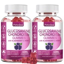 Glukosamine Chondroitin Kosttilskudd med MSM & Elderberry | Glukosamine Chondroitin Gummy for voksne og kvinner | Glukosamine chondroitin gummier ekstra styrke | Joint Supplement | 2 Pack