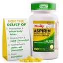 Tidlig lav dose aspirin 81 mg for voksne - smertefri for mindre smerter og feber reduserer - sammenliknet med den aktive ingrediens i Bayer - lav styrke enterisk coated aspirin - 500 tabletter
