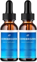 Cerebrozen Tinnitus øredråper - Cerebrozen 24, Cerebrozen flytende dråper, Cerebrozen anmeldelser, Cerebrozen dråper for ørerelief (2 Pack - 120 ML)