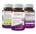 PURELY gunstig RESVERATROL1450-90 dagers forsyning, 1450mg per servering av Potent Antioksidanter & Trans-Resveratrol, fremmer anti-aldring, kardiovaskulær støtte, maksimal fordeler(1 Bottle)