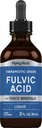 Piping Rock Flytende Fulvic Acid Drops | 2 fl oz | med Trace Minerals | Ionisk Supplement | Vegetarisk, ikke-GMO & Glutenfri