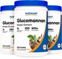 Nutricost Glucomannan pulver 500G (3 flasker)