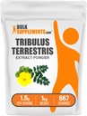BulkSupplements.com Tribulus Terrestris Ekstrakt pulver - Tribulus Terrestris Supplements, Herbal Supplement - Glutenfri, 1,5 g per servering, 1kg (2,2 lbs) (Pack of 1)