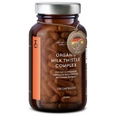 CLAV Organic Milk Thistle & Artichoke Extract Complex -Rich i Silymarin & Bitters - Leverstøtte + Detox Supplement - 120 kapsler (60 dagers forsyning) - Vegan - laget i Tyskland