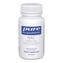 Ren innkapslinger NAC 600 mg - N-Acetyl Cysteine NAC Supplement for lungehelse og immunstøtte, leverstøtte og antioksidanter* - med Freeform N-Acetyl-L-Cysteine - 30 Kapsler