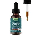 Dyr Essentials Senior Support for hunder og katter Supplement - Melk Thistle, For gamle katter og hunder, Pet Njure Support, Herbal Supplement - 2 Fl Oz