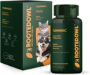 Rooted Owl Turmeric - Turmeric Supplement for hunder og katter - med Curcumin, Piperine og vitamin C for anti-inflammatorisk relief - 60 /ct