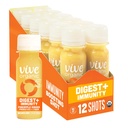 Vive Organic Digest + Immunity Dual-Boost Shot, Cold-Pressed Aloe Vera, Apple Cider, Probiotika, 2g Fiber, Glutenfri, Vegan, 2 Fl Oz (Pack of 12)