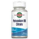 KAL Kalium Citrate 99 mg, Fluid og elektrolytbalanse, Kalium Supplement for muskel, nerve og hjerte helse støtte, vegetarianer, forbedret absorpsjon, 60-dagers garanti, 100 Serv, 100 tabletter