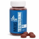 Testosteron Booster Gummies Supplement for menn, øke muskelvekst, utholdenhet og ytelse med Tongkat Ali, Horny Goat Weed, Tribulus Terrestris, Fenugreek, & Maca (60 greve av 1))