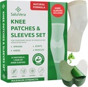 Oppvarming Herbal Knee Patches med 2 Kompresjonsermer - selvoppvarmende relief Patches for menn og kvinner, naturlige ingredienser for beroligende støtte (12 Patch + 2 Kompresjonsermer)