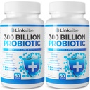 Probiotika 300 milliarder CFU - 12 strimler med organiske prebiotika for digestive & gut, immune, bloating helse - Probiotika for kvinner og menn - daglig Dairy Free, Shelf Stabile - 120 greve