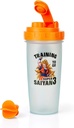 Dragon Ball Z Super Saiyan Goku Gym Shaker Flaske -20-unce BPA-fri plast Blender Flaske med Whisk Ball - Protein Shake, Måltid erstatning, Smoothie Mixer - Gym Workout Tilbehør - Ideell DBZ Gaver