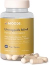 Moods | Unstoppable Mind | Focus Nootropics | Økt energi og mental agility, Minne, Konsentrasjon | Bacopin, L-Glutamine, Lion's Mane, Alpha Lipoic Acid | 60 Vegankapsler