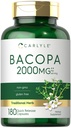 Carlyle Bacopa Monnieri Capsules | 180 Kapsler | Glutenfri Supplement
