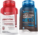 Testosteron Booster for menn Mann Enforsterkning piller - utvidelse Supplement Øke størrelse, energi styrke og utholdenhet Forsterkning Ginseng piller | Apple Cider Vinegar kapsler Plus Keto BHB | Fettforbrenner