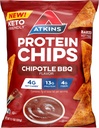 Atkins Chipotle BBQ Protein Chips, 4g Netto Carbs, 13g Protein, Glutenfri, Lavglykemisk, Keto Vennlig, 12 Count