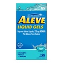 Aleve flytende kapsler, Naproxen Natriumkapsler 220 mg (NSAID), smertefri/fever Reduser, rask smertelindring, 120 greve