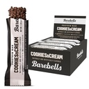 Barebells Protein Bars Cookies & Cream - 12 Count, 20g High Protein Treats - Sjokolade ernæringsbar med 1g Total Sukker - On-The-Go Frokost eller post-Workout Snack