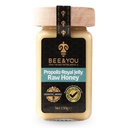 Bee and You Royal Jelly Raw Honey, Propolis Ekstrakt, 100% naturlig Superfood, Ultra ren, Immun støtte Supplement, Antioksidanter, Keto, Paleo, Glutenfri, 6,7 oz