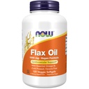 NÅ Mattilskudd, Flax Olje 1000 mg med essensielle Omega-3s, kald presset, Heksanfri, Vegan formel, 120 Veg Softgels