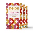 HELPS TEAS | Hjelper Happy Belly Te | Organic Herbal Te Med Grønn Anise, Kamille, Mint og Turmeric | 16 Teposer - Pakke med 3 |
