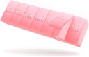 Barhon Stor ukentlig pilleorganisator, Stor vitaminorganisator saken for 7 dager, Reise medisin pille boks til å holde ulike kosttilskudd og fiskeolje, Sakura rosa
