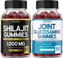 DORADO NUTRITION Shilajit Gummies for menn og kvinner (60 gummies) og Glukosamin Chondroitin (60 greve)