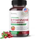 Liposomal D-Mannose Cranberry Supplement – 180 kapsler | Uva Ursi, Hibiscus, Svart Pepper | Forbedret absorpsjon formel | Ikke-GMO, Glutenfri