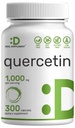 Quercetin 1000mg Per Serving, 300 kapsler - Sunn Immune Support Supplements, Høy Biotilgjengelige Flavonoider, Naturlig Antioksidant - Ikke-GMO, Soya Gratis, Ingen Gluten
