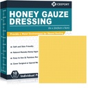 Manuka Honning Gauze Sår Dressing 2" x 2",10 Pack Manuka Honning Sår Care Pads, Medisinsk klasse Honning Bandages for sår Care, Honning Patch for raskere healing fra Burns,Abrasions, Cuts og Scalds