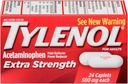 TYLENOL Ekstra styrke Acetaminophen 500 mg kapell 24 hver