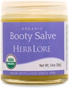 Herb Lore Organic Booty Salve - Naturlig Soothing Ointment - Herbal Comfort Krem for sensitive, Delicate områder og kløe (3,4 oz)