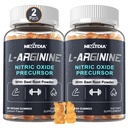 Sugar Free L Arginine Nitric Oxid Gummies 1300mg for menn og kvinner med L Citrulline, Beet Root, B3 | L Arginine L Citrulline kosttilskudd | Vegan, 120 greve