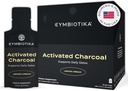 CYMBIOTIKA Aktivert Charcoal flytende tilleggspakker fra kokosnøtter for blooding, Gut helse og digestiv støtte, hjelper detox, vitamin E, sitron cream flavor, vegansk, 26 Pack