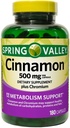 Spring Valley kanel 500 mg metabolisme støtte