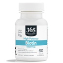 365 av hele matmarked, høy potens Biotin 5000mcg, Vegan, 60 greve