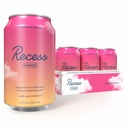 Recess Mood Magnesium & Adaptogen Drink, beroligende avslappende drikke, 12 ounce (Raspberry Lemon, 12 pakke)