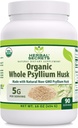Herbal Hemmeligheter Hele Psyllium Husk pulver Supplement | 5 gram per servering | Ikke-GMO | Glutenfri | laget i USA (16 Oz, 1 pakke)