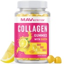 Samlaget Gummier for kvinner | 200 mg Hydrolysert kollagen + 2500mcg Biotin, med vitamin C, E & sink | Anti aldring, hårvekst, hud, sterke negler | Non-GMO Gummy Vitamin Supplements | 60 greve