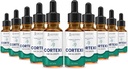 (10 Pack) Cortexi øredråper Cortexi Sunn Eardrum olje støtter sunn øre Premium blanding av essensielle oljer 10 flasker
