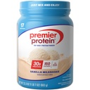 Premier Protein pulver, Vanilla Milkshake, 30g Protein, 1g Sukker, 100% Whey Protein, Keto vennlig, Ingen soya, Glutenfri, 23.3 oz (17 Serveringer)
