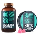 WILD FUEL Keto Candy med MCT olje og collagen og Digestive Enzymer med probiotiske og prebiotiske Bundle