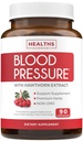 Blood Pressure Support Supplement (NON-GMO) Premium naturlige urter, vitaminer og bær - høy dosering av Hawthorn Berry Extract - støtter blodtrykksnivåer allerede i normal rekkevidde - 90 kapsler
