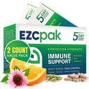 EZC Pak 5-dagers tapert immunstøtte Booster - Vitamin Immune Support Supplement, Echinacea, Zink Vitamin C, Immune Boosters for voksne - Immune Support Vitaminer (Pack of 2)