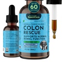 Animal Essentials Colon Rescue for hunder og katter - Svalbar relief, Stool Softener med Slippery Elm, Marshmallow Root, Licorie Root - 1 Fl Oz