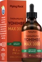 Piping Rock Yohimbe Bark Extract Supplement | 4 Fl Oz | Herbal flytende dråper for menn og kvinner | alkohol gratis | vegetarisk, ikke-GMO, Glutenfri