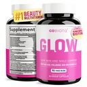 GOBIOTIX Håret og neglene vitamin Supplement - 10000mcg Biotin piller med hyaluronsyre, folat, jern, magnesium og sink - kollagenproduksjon, hårvekst - 30 serveringer